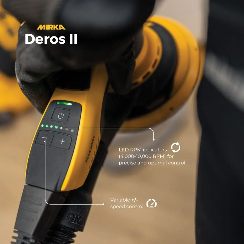 Mirka DEROS II 650CV 150mm Vacuum Orbit 5.0