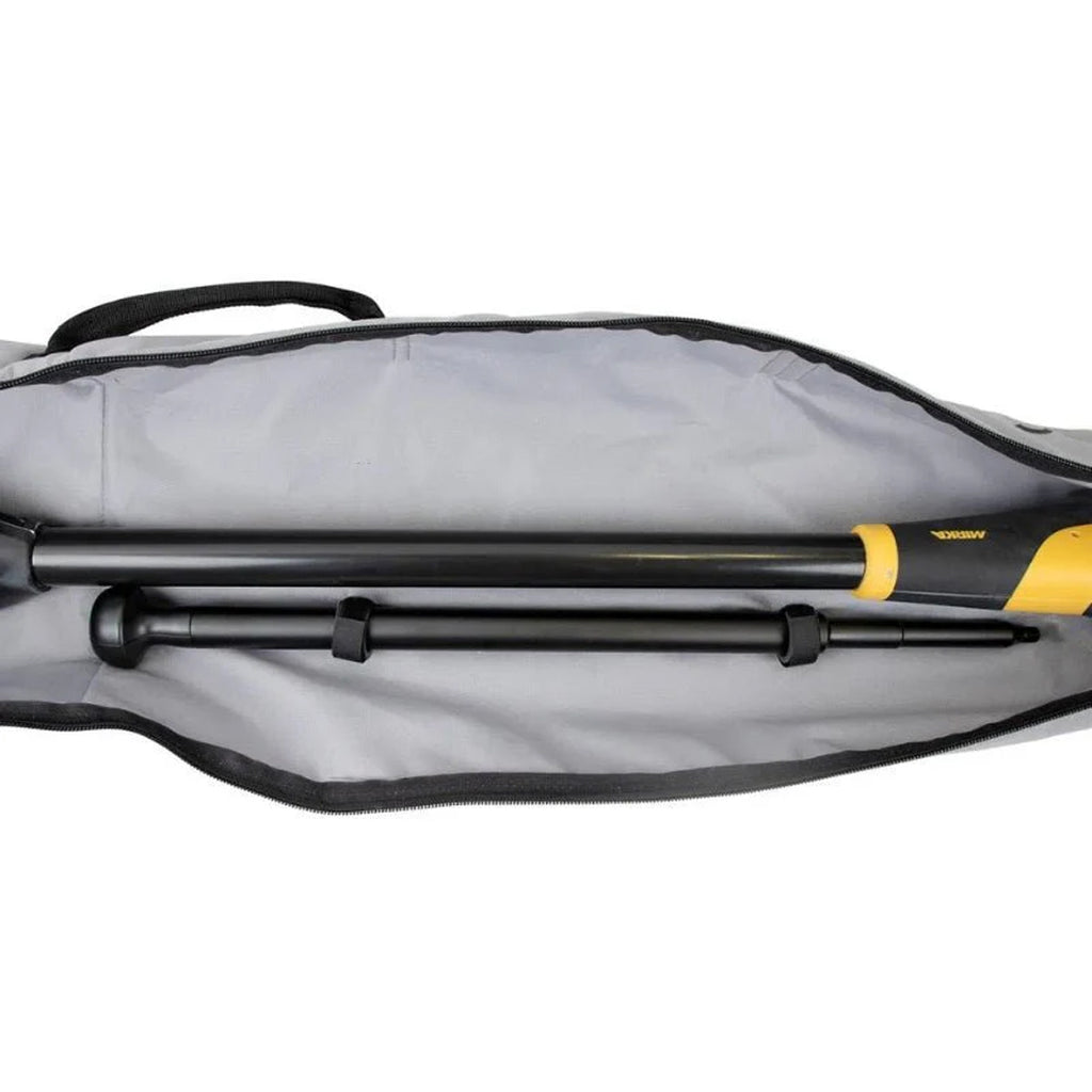 Compact Mirka extension shaft fits neatly inside the LEROS carrying bag for transport
