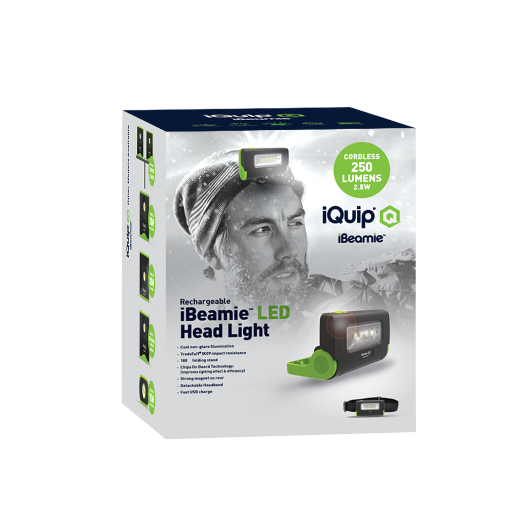 iQuip iBeamie LED Rechargeable Head Light