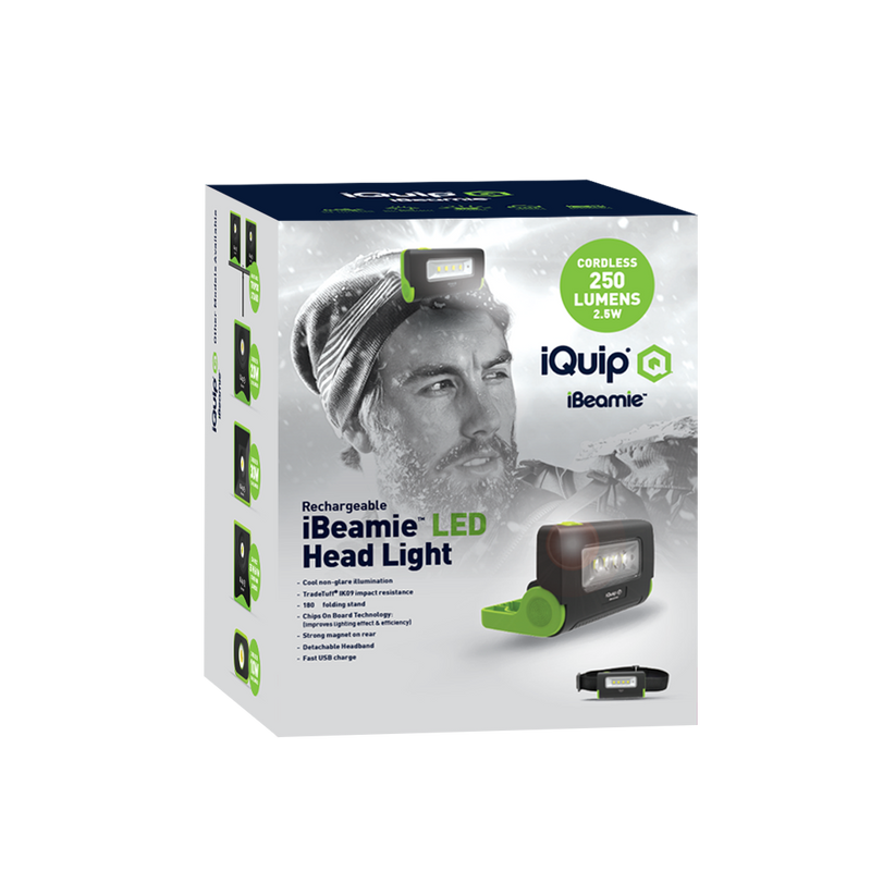 iQuip iBeamie LED Rechargeable Head Light 18LB02