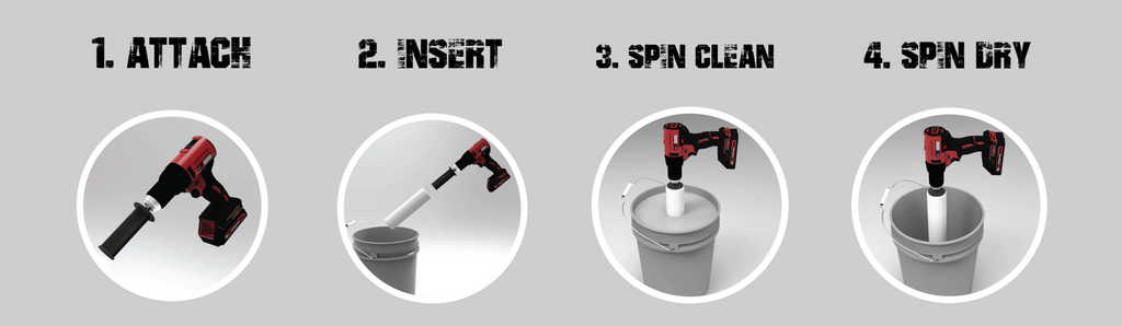 Monkey Rung Spin Pro Paint Roller Cleaner Tool