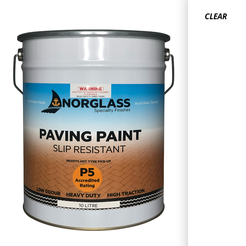 NORGLASS Slip Resistant Paving Paint - Low Sheen - 10L