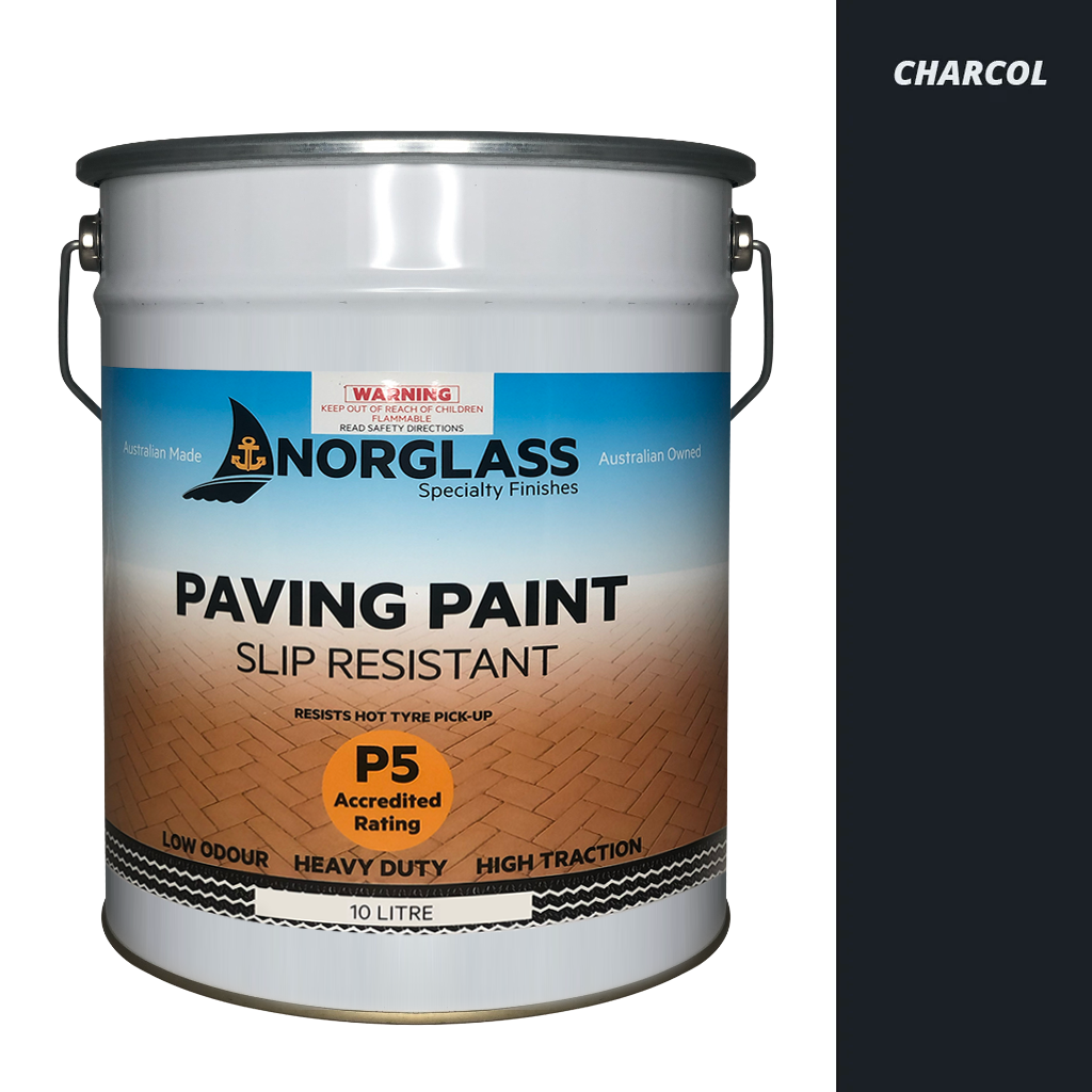 NORGLASS Slip Resistant Paving Paint - Low Sheen - 10L