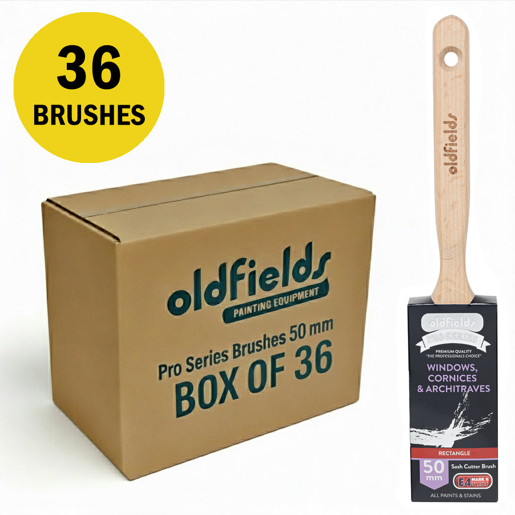 Oldfields Pro Series RECTANGLE Sash Cutters Brushes