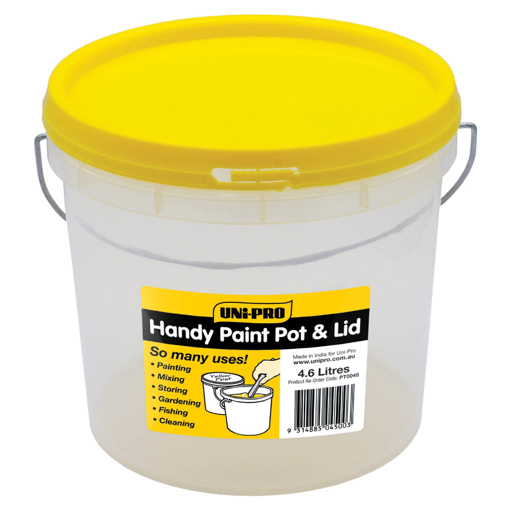 Uni-Pro Handy Paint Pot with Lid 4.6L - Box of 12