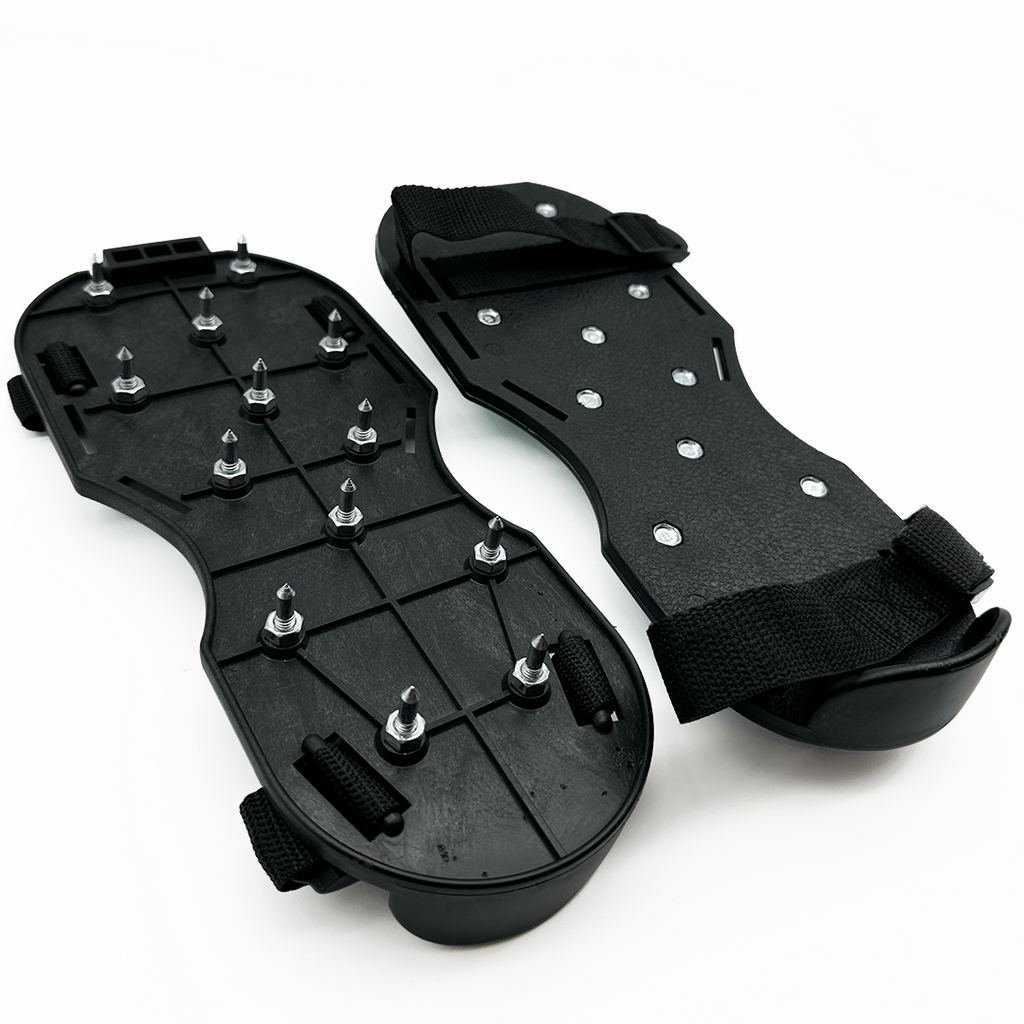 PaintAccess Black Plastic Spiked Shoes for Floor Painting