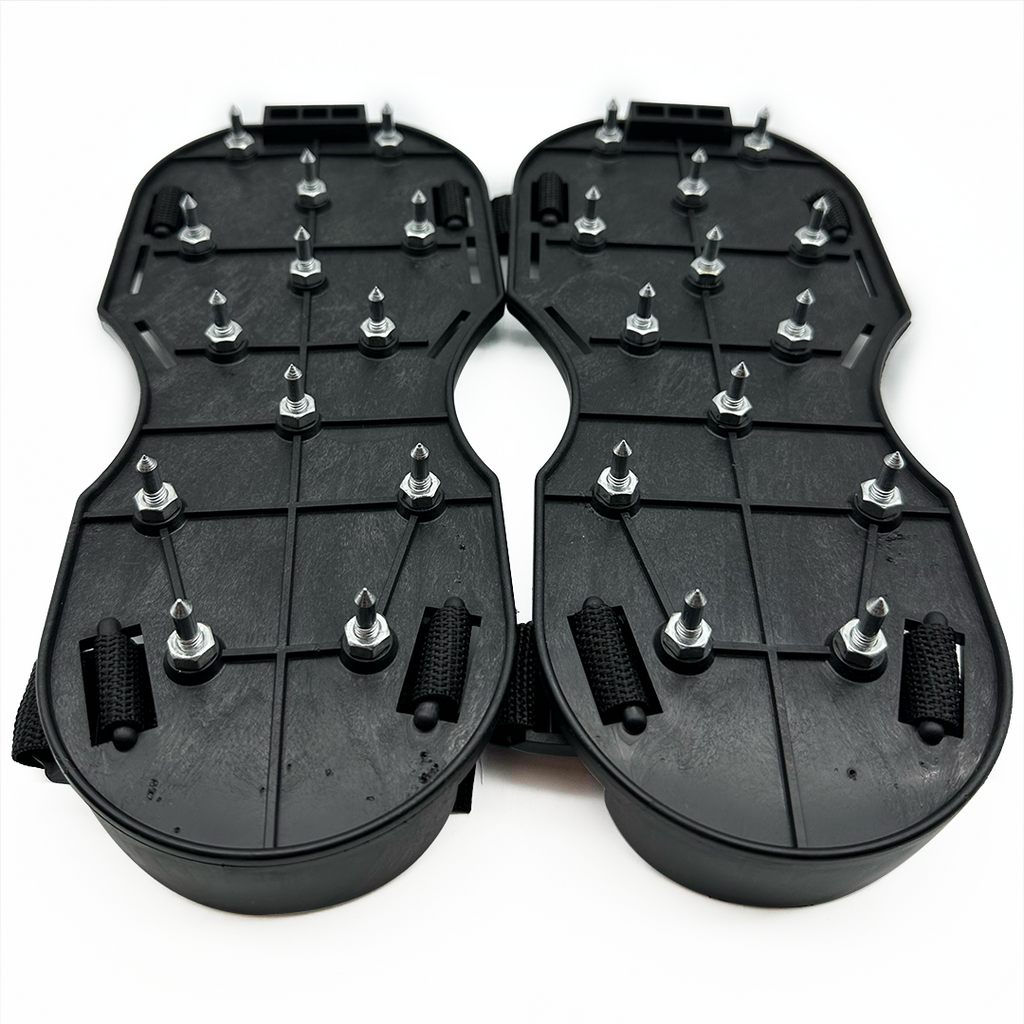 PaintAccess Black Plastic Spiked Shoes for Floor Painting