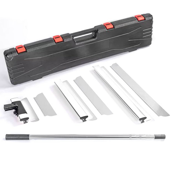 Paintaccess Drywall Skimming Blade Set Stainless Steel Finishing Smoothing Tool Spatula Blade Wall Plastering Tools