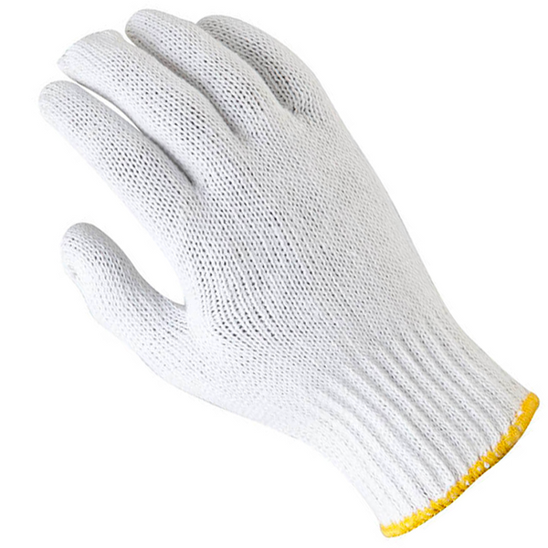 Plain Gloves Knitted Poly Cotton