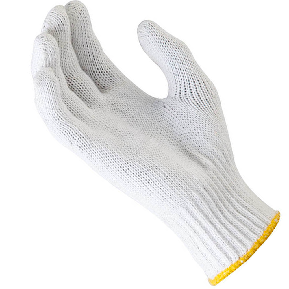 Plain Gloves Knitted Poly Cotton