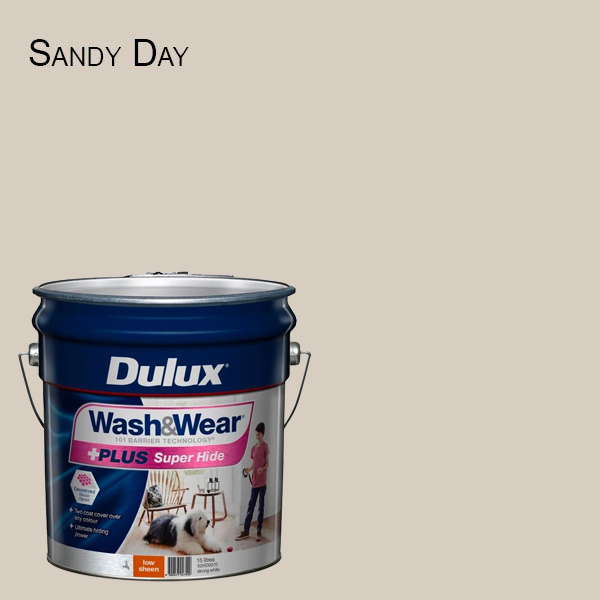 Dulux  Interior Paint Wash&Wear +PLUS Super Hide Low Sheen Strong 15L