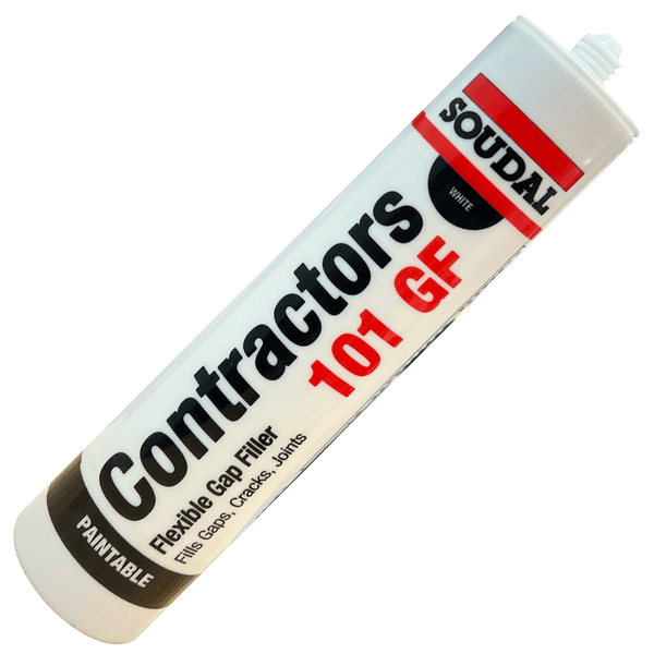 Soudal Contractors 101 GF paintable acrylic sealant cartridge for filling gaps and cracks
