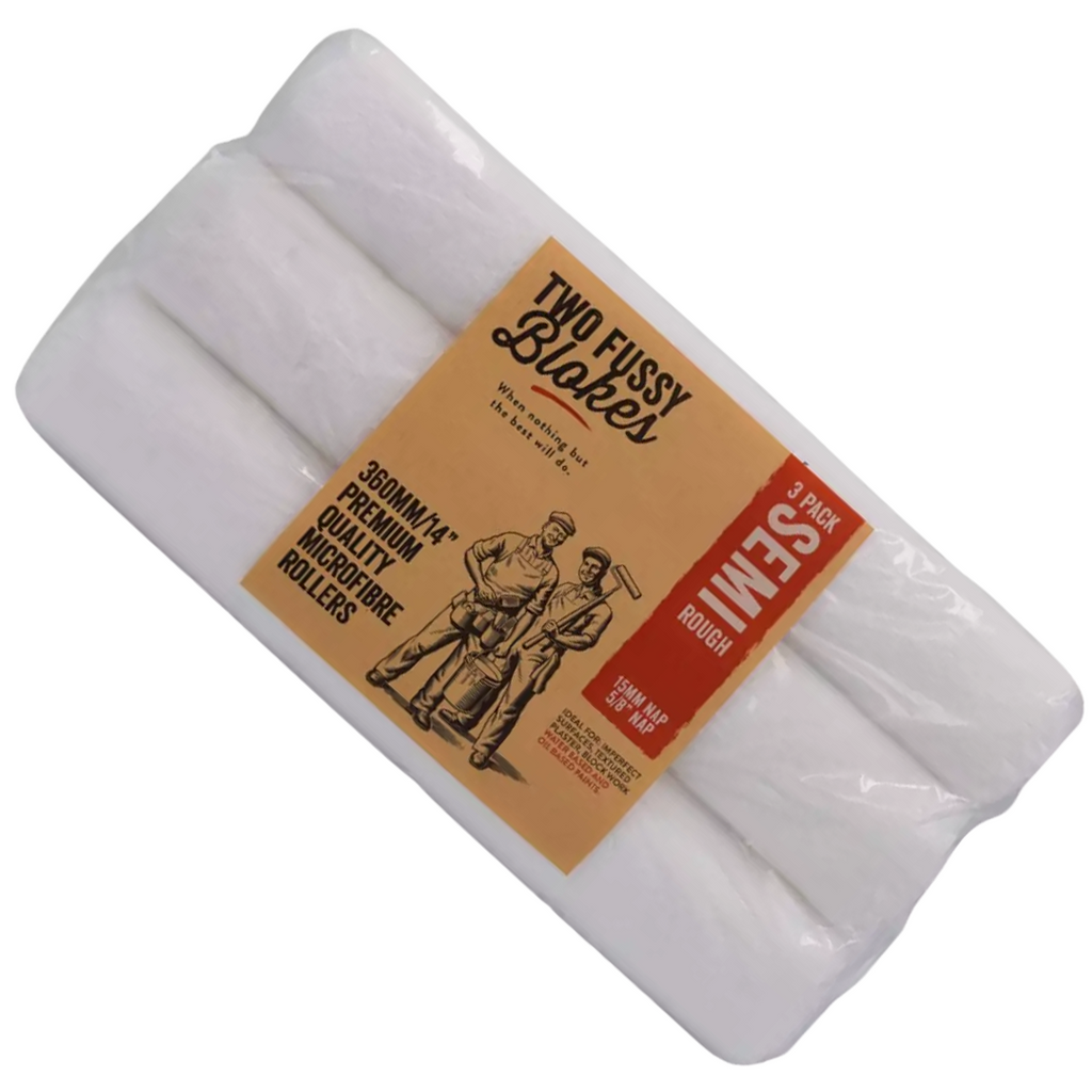 TWO FUSSY BLOKES 360mm Microfibre Paint Roller 15mm Nap