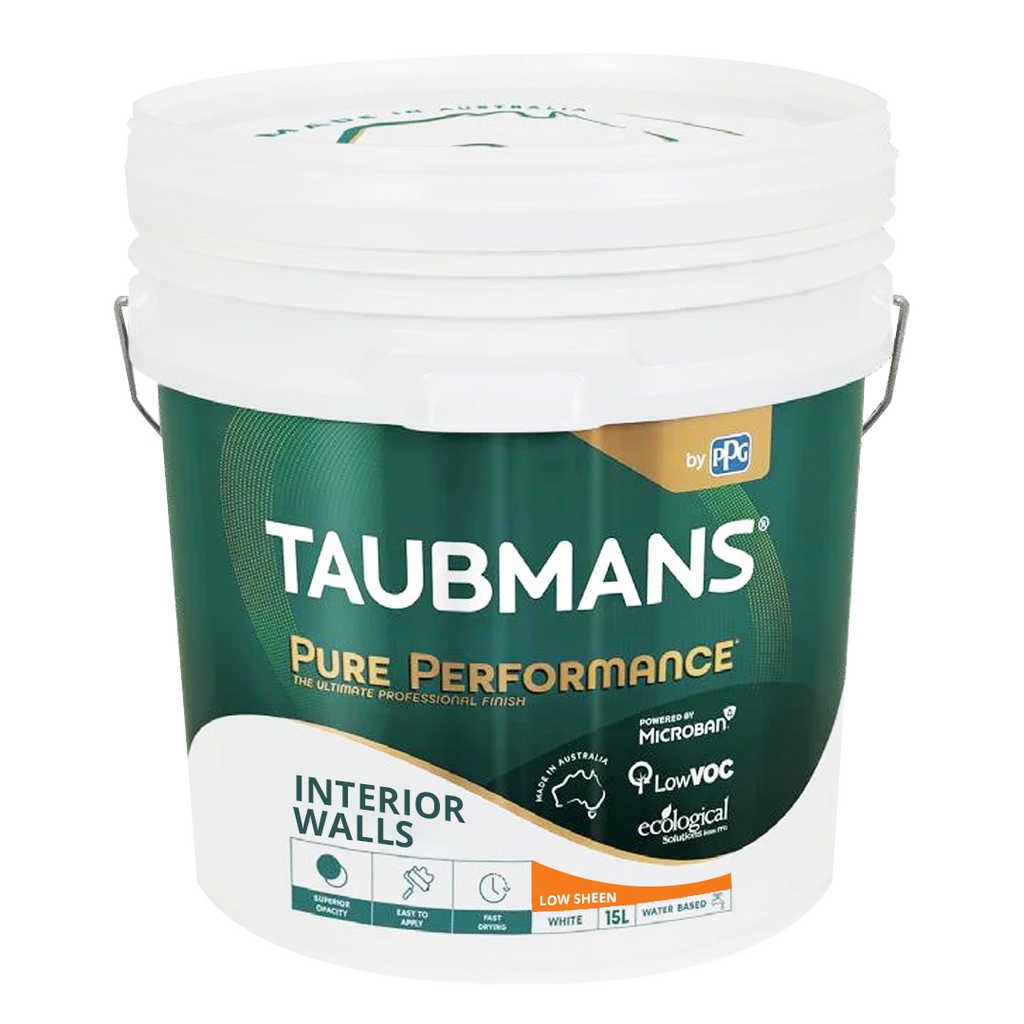 Taubmans Pure Performance Interior Walls Low Sheen 15L