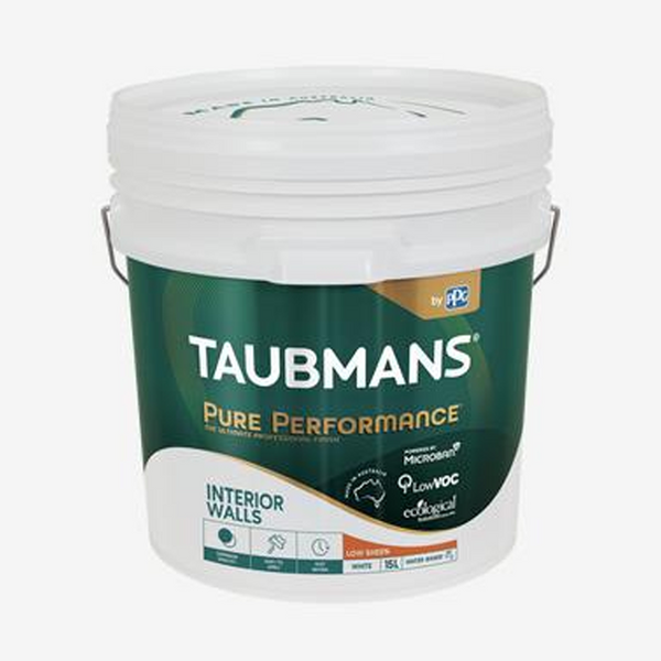 Taubmans Pure Performance Interior Walls Low Sheen 15L
