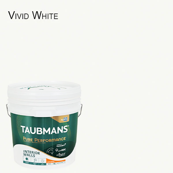 Taubmans Pure Performance Interior Walls Low Sheen 15L