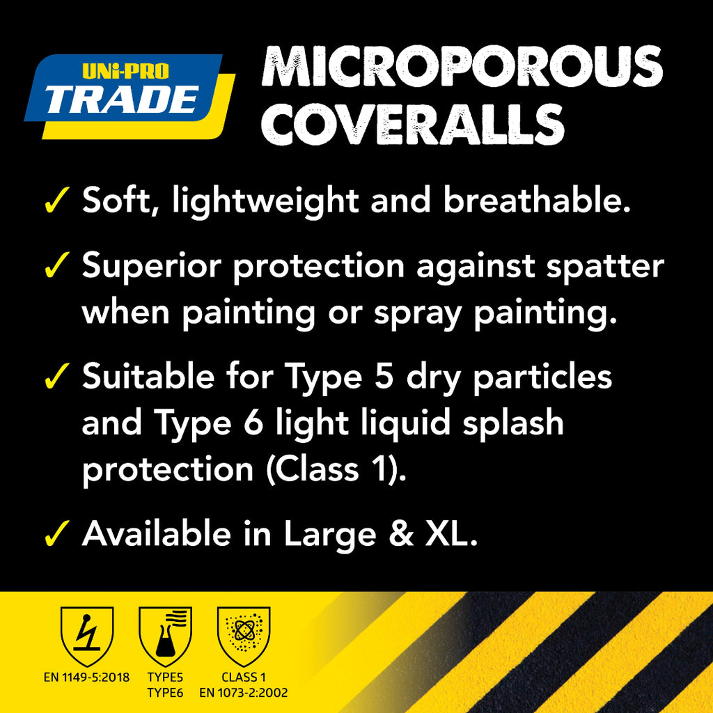 Uni-Pro Trade Microporous Coveralls - Box of 20