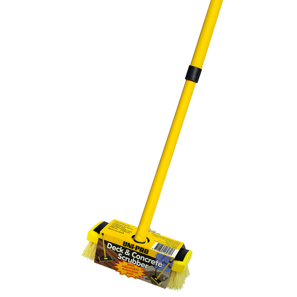 Uni-Pro Deck & Concrete Scrubber With Adjustable Pole - Box of 6