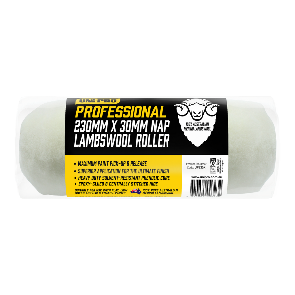 Uni-Pro Professional 230mm Sheepskin Roller Covers