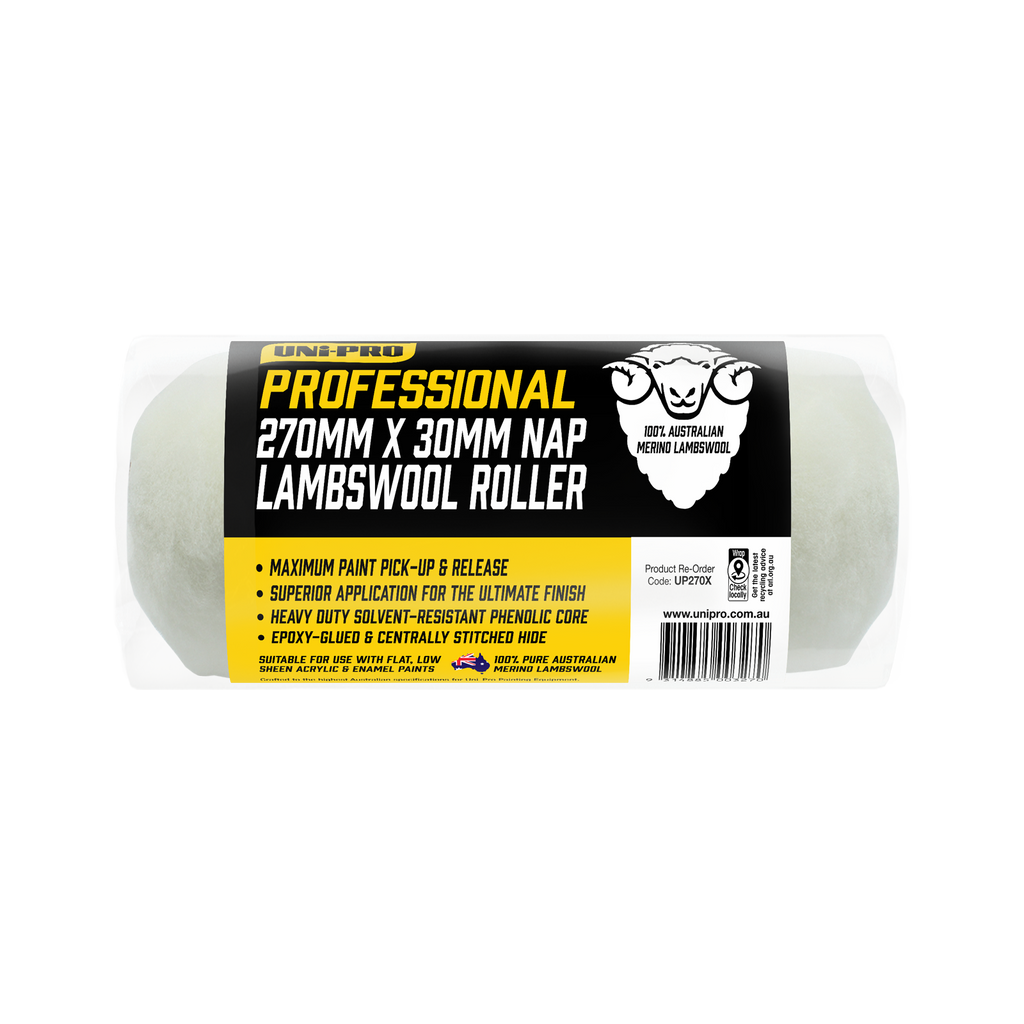 Uni-Pro Professional 270mm Sheepskin Roller Covers