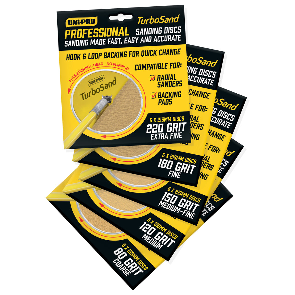 Uni-Pro Professional Turbo Sand Discs 6 x 230mm (9