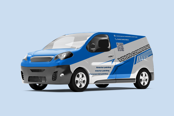 Van decal design (professional design only, not printing)