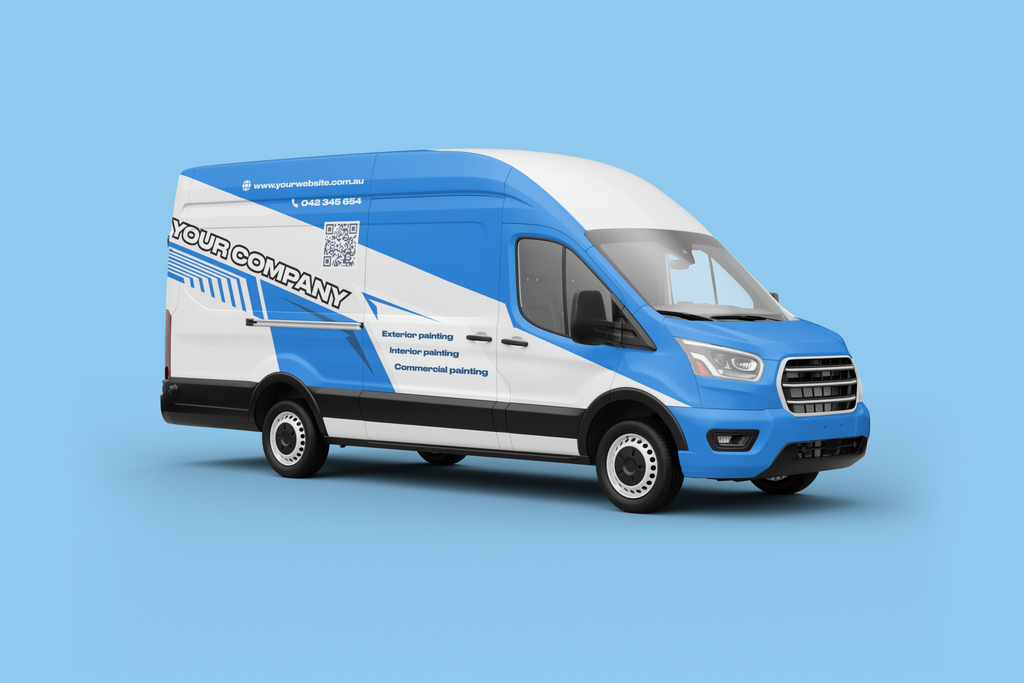 Van decal design (professional design only, not printing)