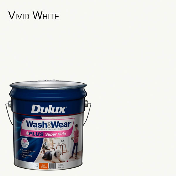 Dulux  Interior Paint Wash&Wear +PLUS Super Hide Low Sheen Strong 15L