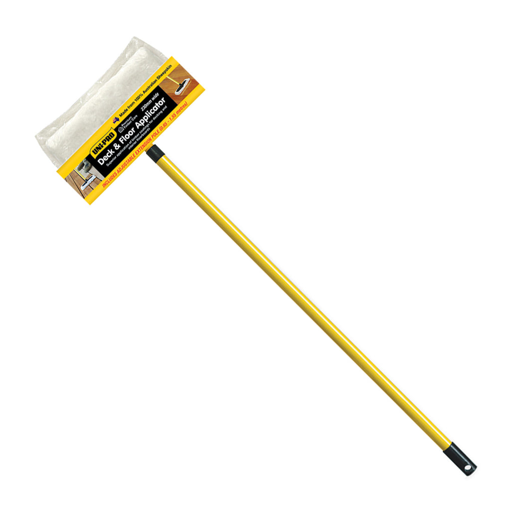 Uni-Pro Sheepskin Floor Applicator Block/Handle & Pad Complete - Box of 6