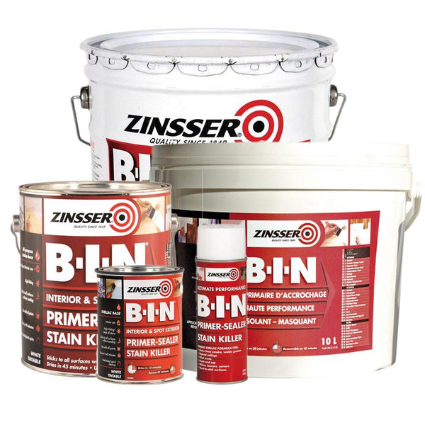 Zinsser B-I-N Primer-Sealer Stain Killer All Sizes