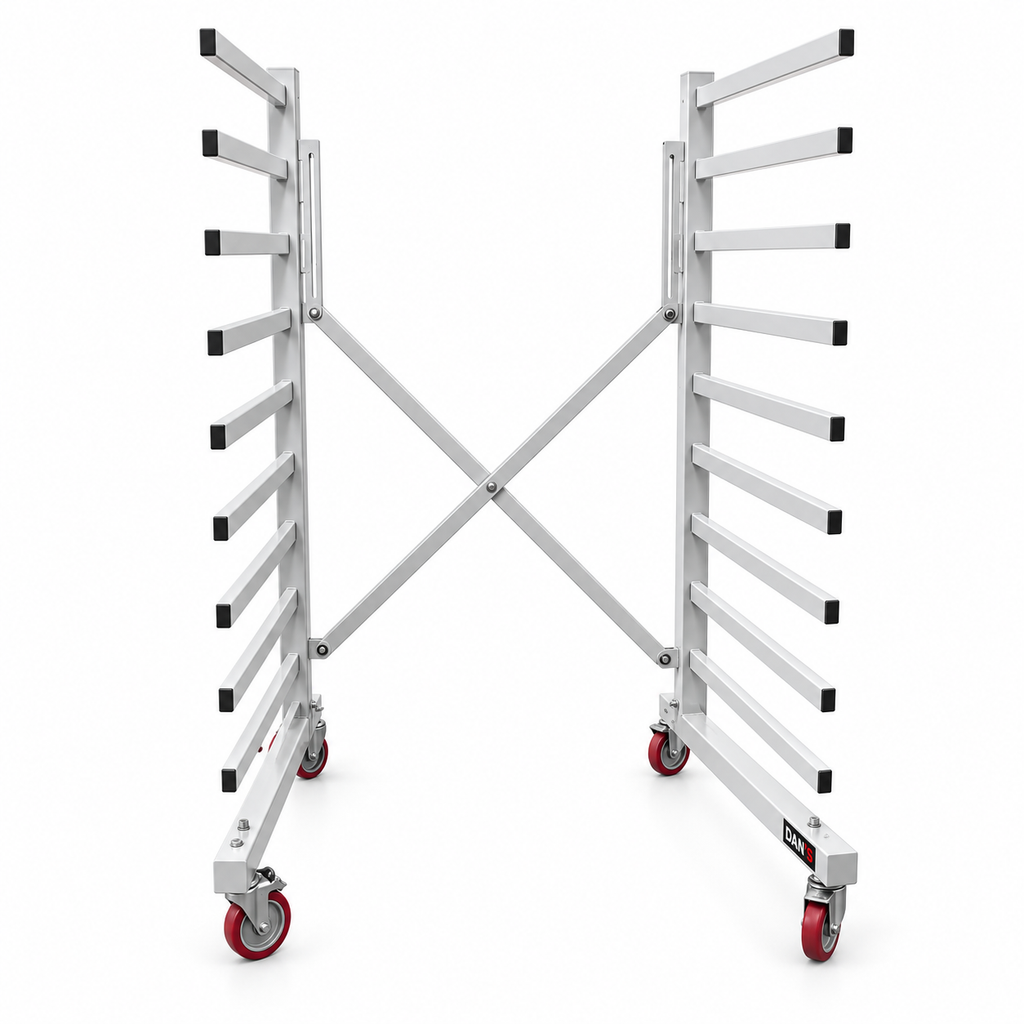 DAN’S Heavy-Duty Mobile Paint Drying Rack Trolley – 1000kg