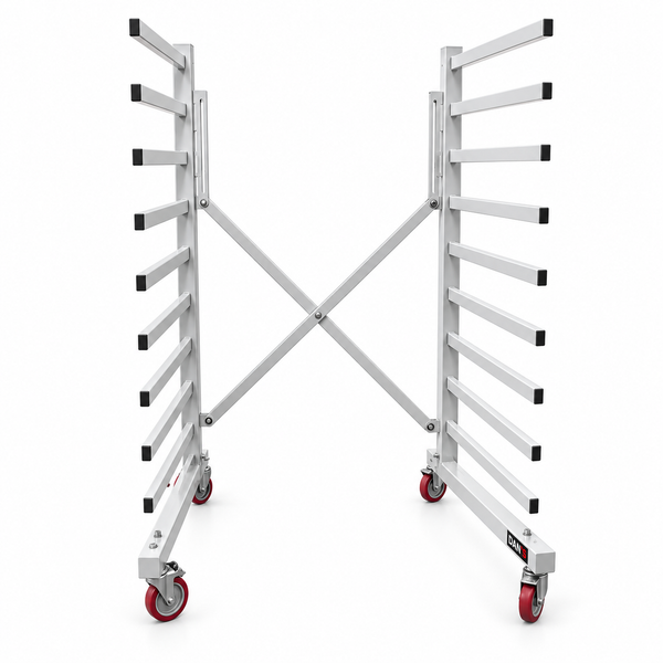 DAN’S Heavy-Duty Mobile Paint Drying Rack Trolley – 1000kg