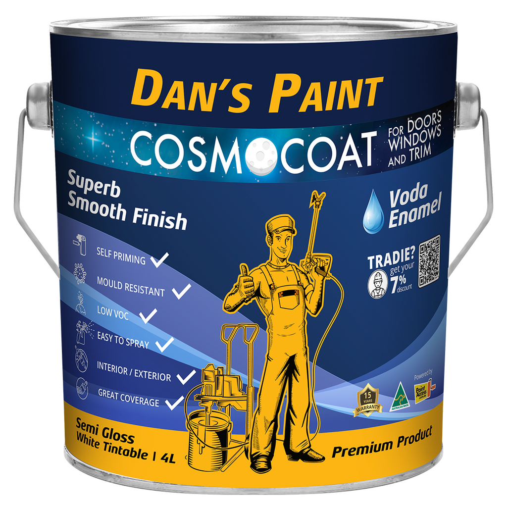 Dan's Paint Cosmocoat Voda Enamel Semi Gloss 4L