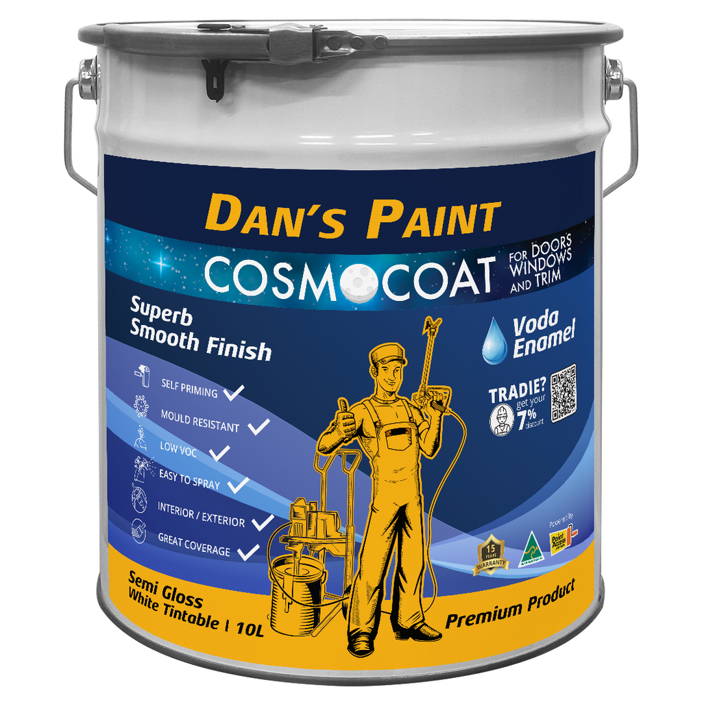 Dan's Paint Cosmocoat Voda Enamel Semi Gloss 10L