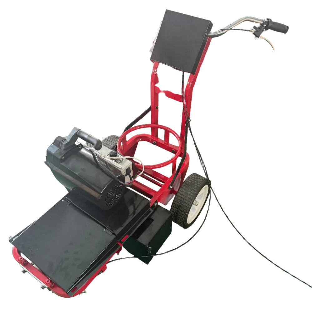 DAN'S cordless battery-powered airless line marking machine for professional warehouse, factory and car park line marking. 