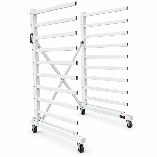 DAN’S Heavy-Duty Mobile Paint Drying Rack Trolley – 1000kg