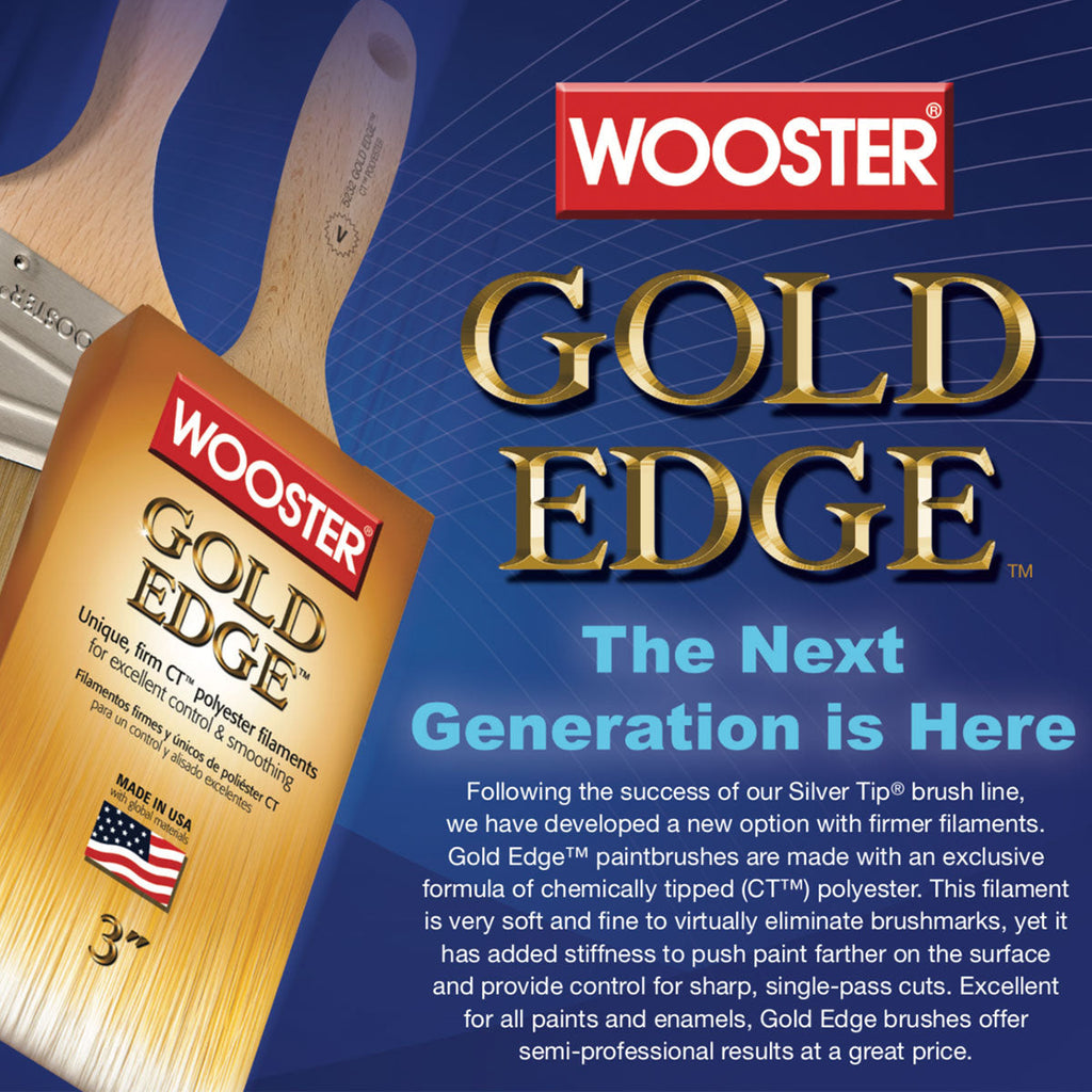 Wooster Gold Edge Angle Sash Brush 5231