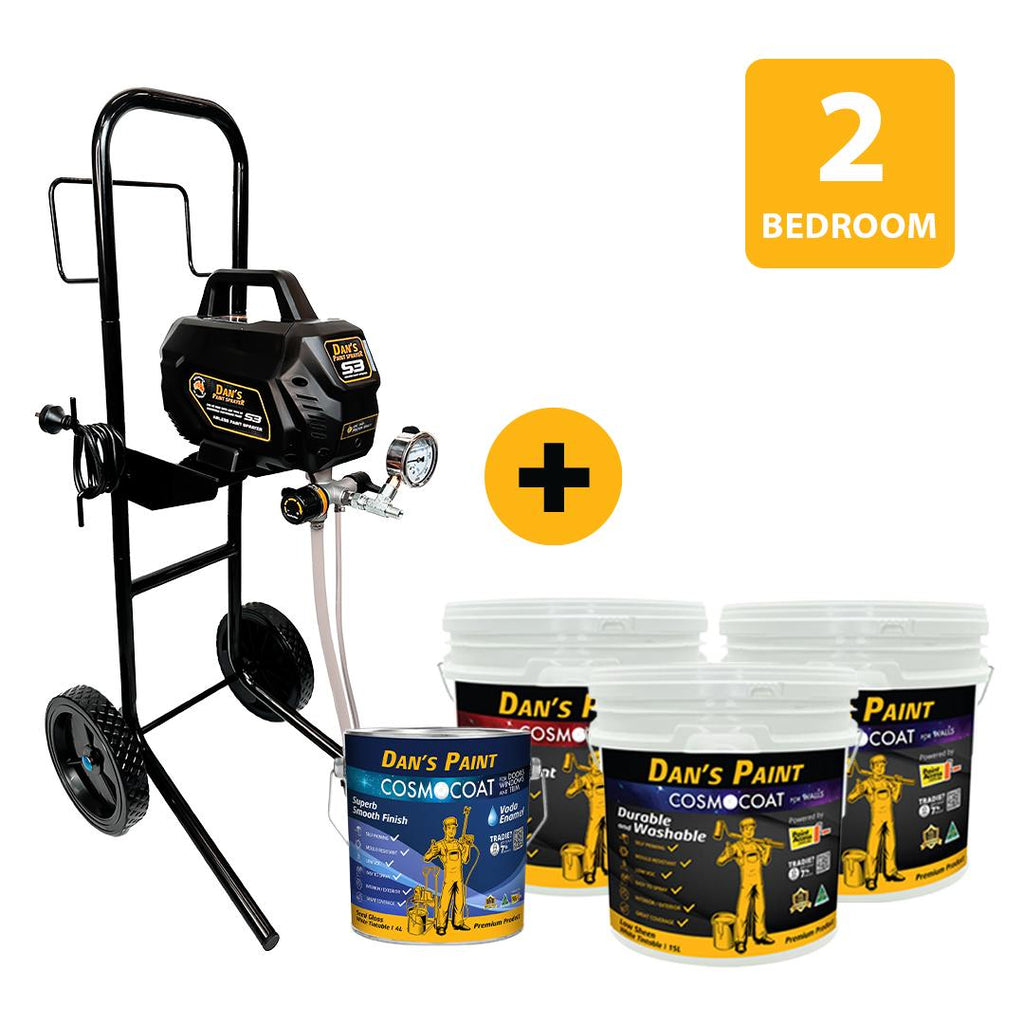 Dan's Sprayer & Paint DIY Kit for a 2-Bedroom Apartment (70 m²)