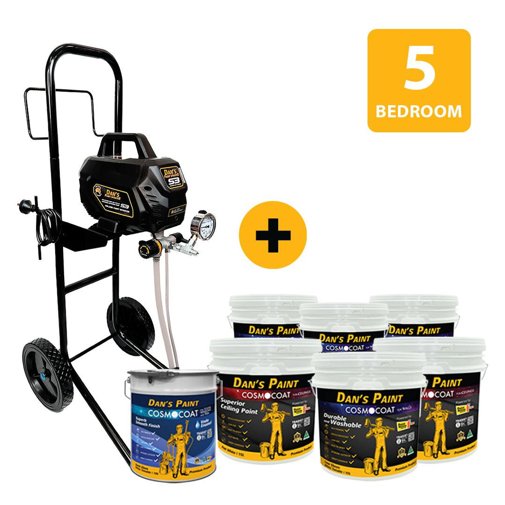 Dan's Sprayer & Paint DIY Kit for a 5-Bedroom House (150 m²)