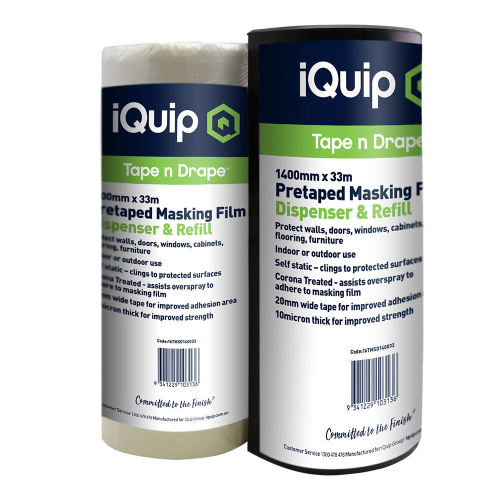 iQuip Pretaped Masking Film & Dispenser