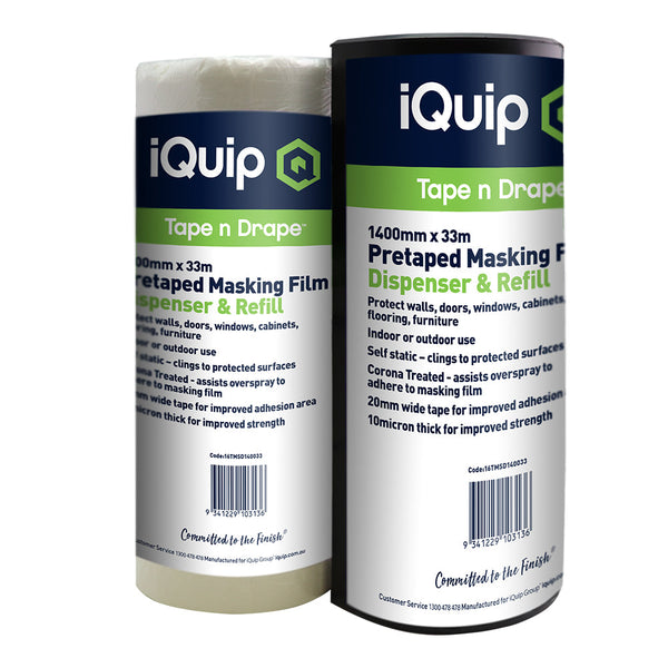 iQuip Pretaped Masking Film & Dispenser