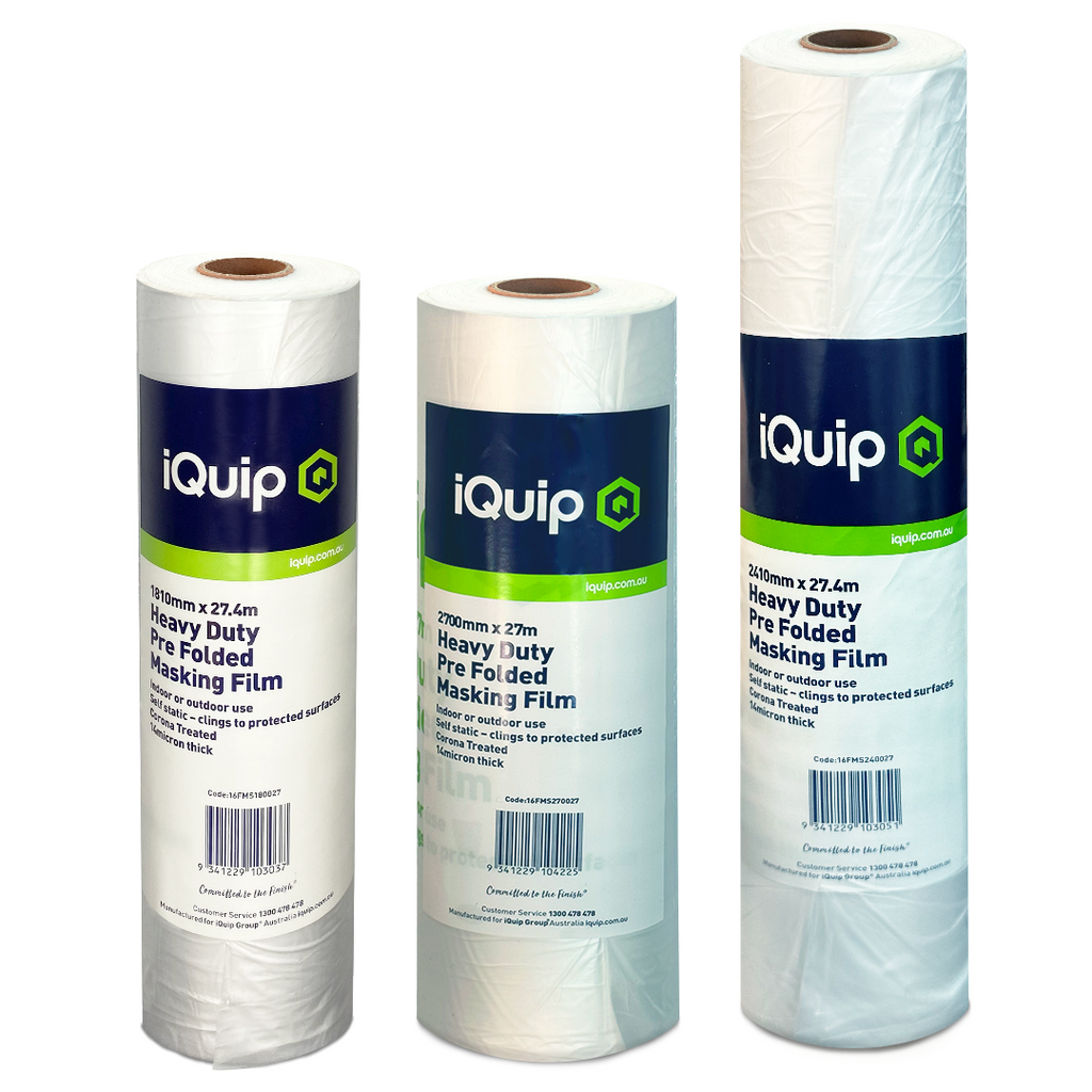 iQuip Prefolded Plastic Masking Film Roll