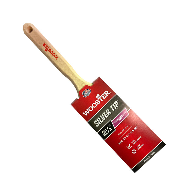 Wooster Silver Tip 63mm flat sash brush in packaging for smooth finish
