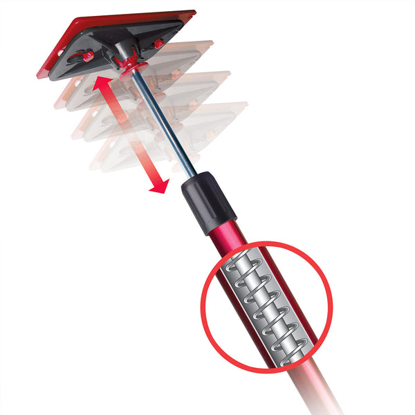 ZipWall 2 x Super-Tall Spring Loaded Poles With Jacks (1.6m-6.1m) for Extra Tall Ceilings (ZST2)