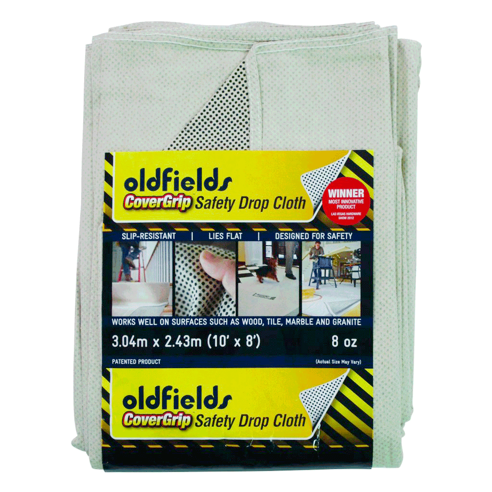 Oldfields CoverGrip Safety Drop Cloth ALL Sizes