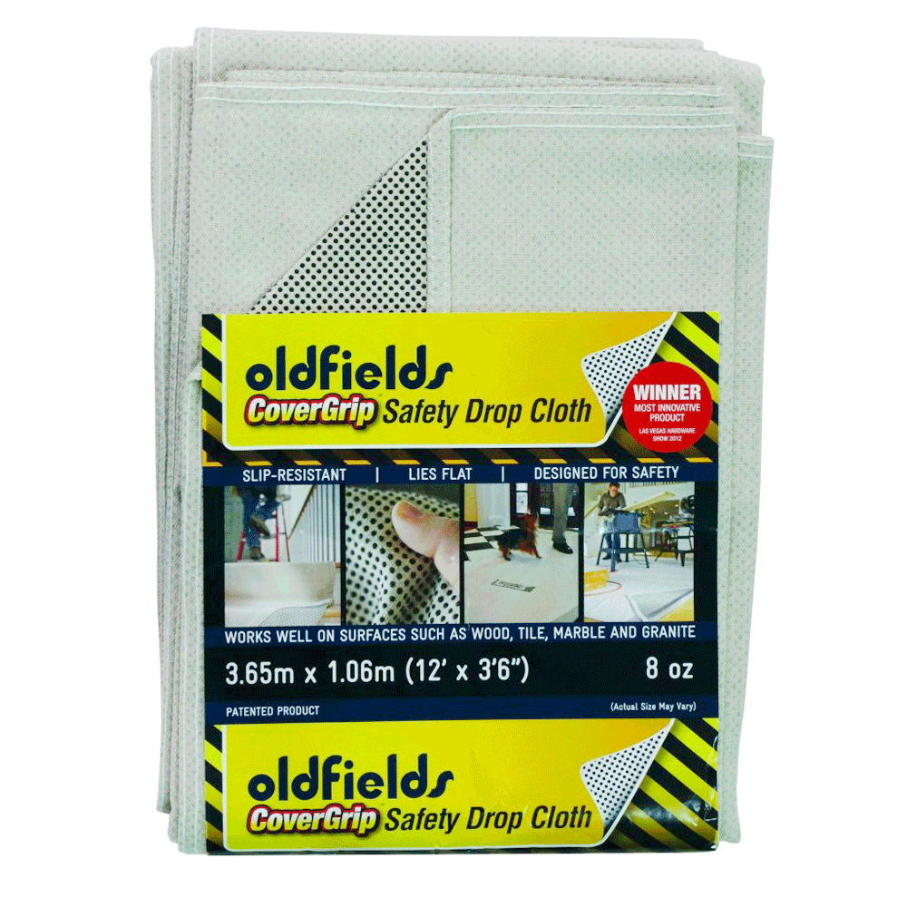 Oldfields CoverGrip Safety Drop Cloth ALL Sizes
