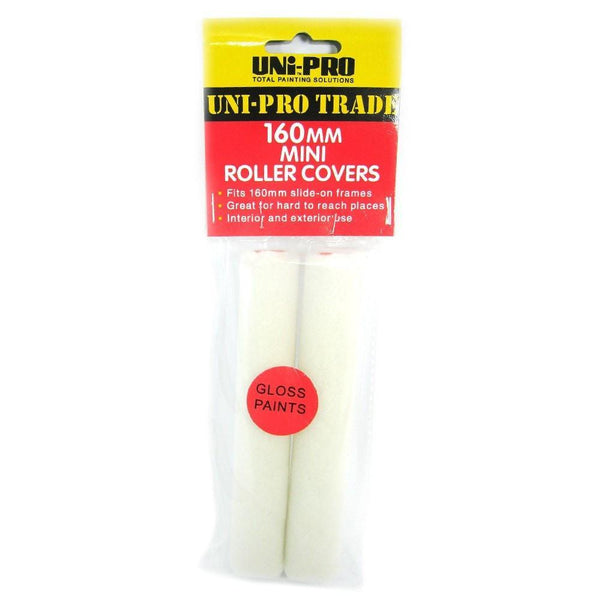 Uni-Pro Mohair Roller Covers 160mm 2-pack