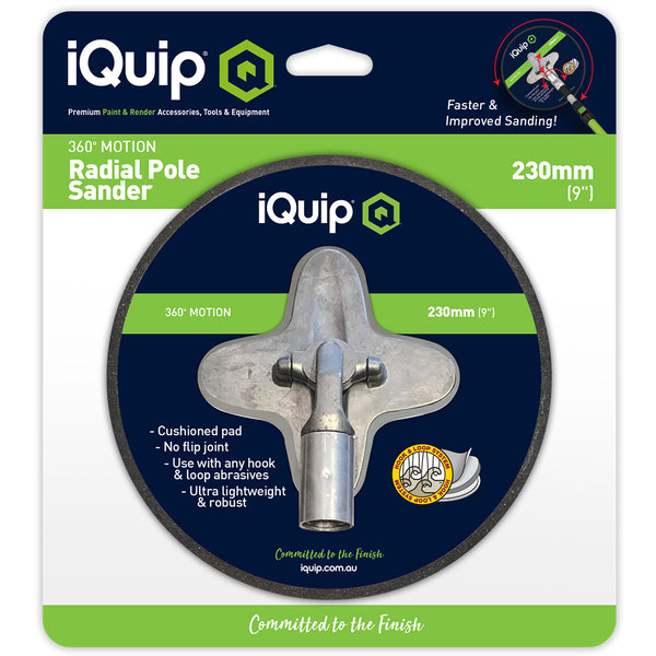iQuip Radial Cushioned Pivoting Pole Sander