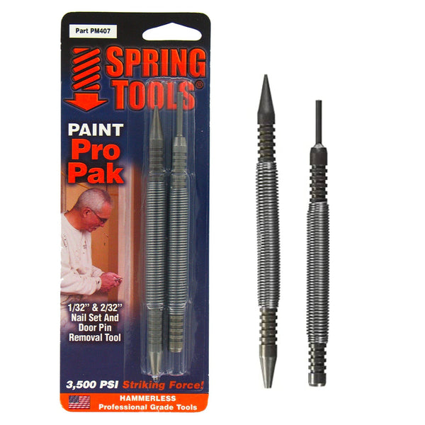 Spring Tools Paint Pro Pack Nail PunchSet & Hinge Tool