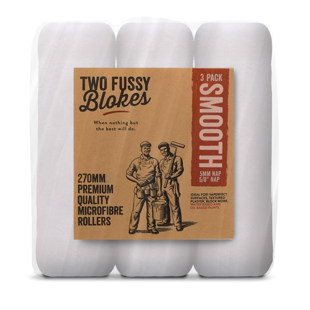 TWO FUSSY BLOKES 270mm Microfibre Paint Roller 5mm Nap